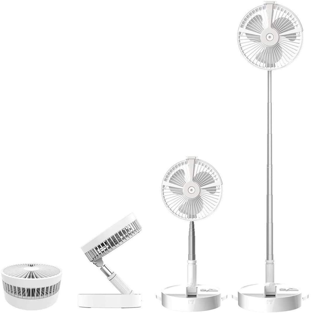 SND Homes Portable Folding Fan with 7200 mah battery power fan breeze air fan with humidifier table lamp and mobile charger