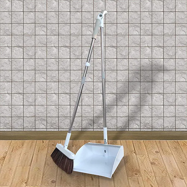 SND Homes Premium Broom with Dust Collector - with Microfiber Static Brush for Easy Cleaning