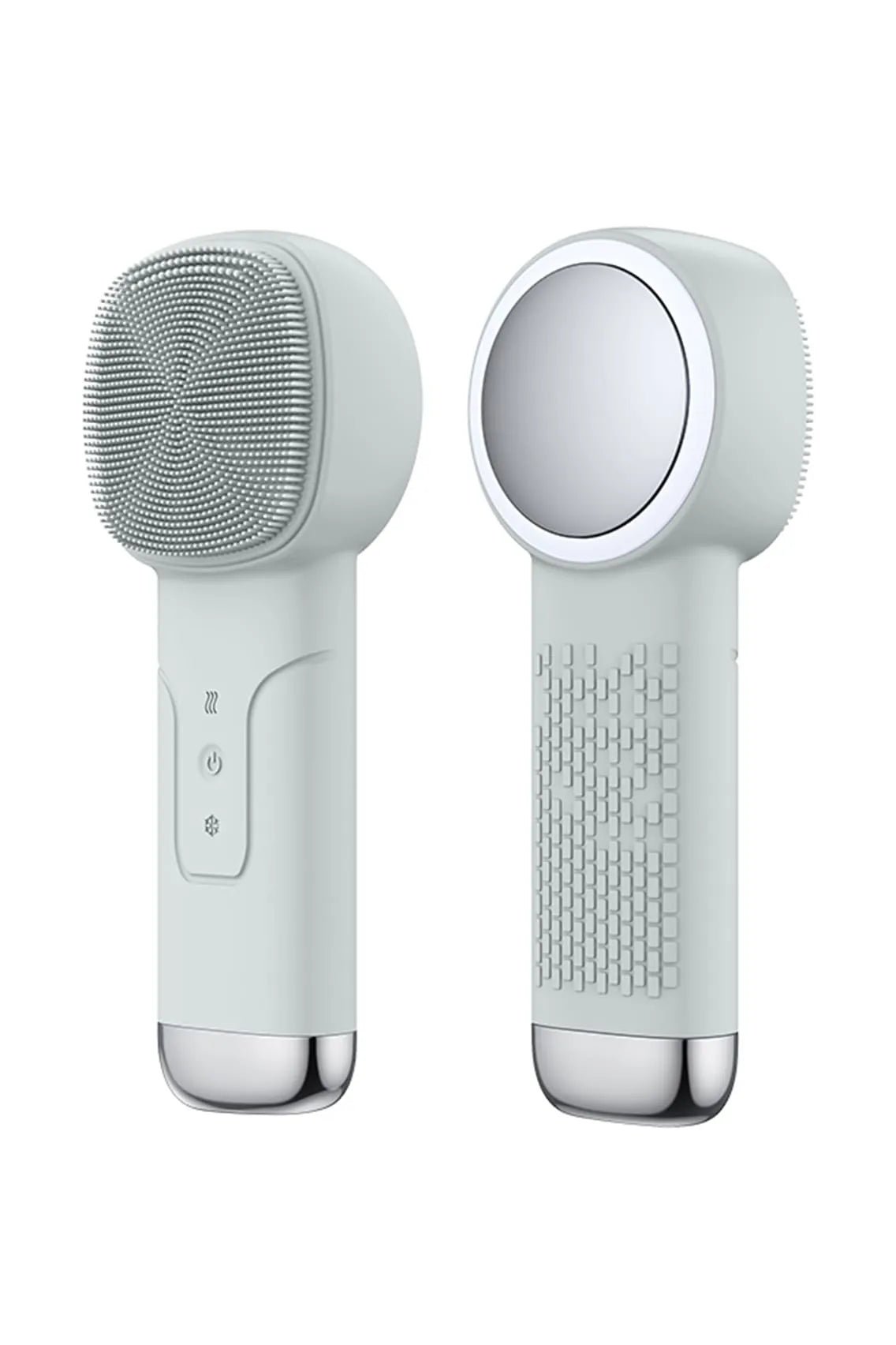 Toree 2-in-1 Electric Silicone Facial Cleansing Brush & Massager with Heating & Cooling Therapy for Deep Pore Cleaning - Image 2