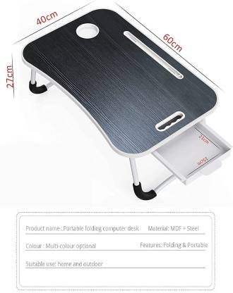 SND Homes Wood Portable Laptop Table (Finish Color - Black) - Image 4