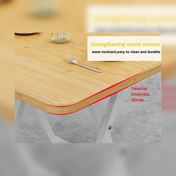 SND Homes Utilite Scissor Tables, Easy Folding, Multipurpose Outdoor Lawn Coffee (Large Size | White | 80cm By 80cm) - Image 3