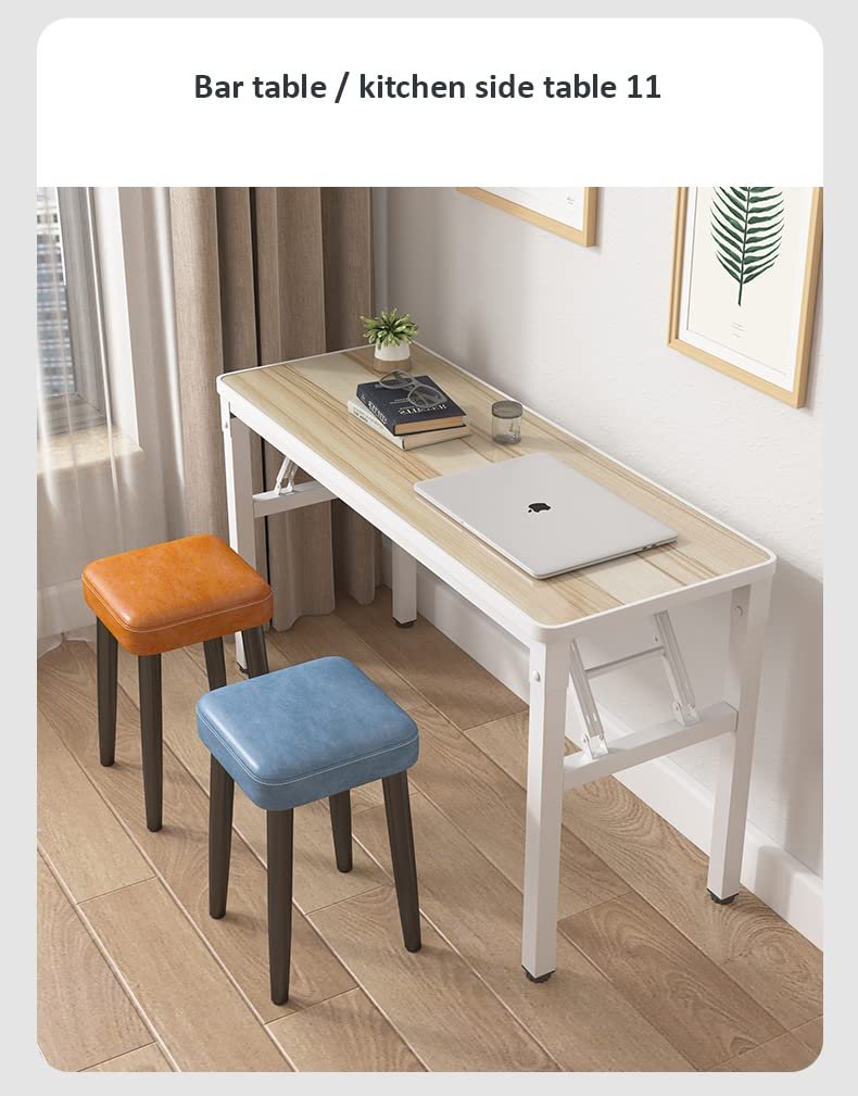 SND Homes Foldable Solid Wood Office Table and Workstations /Computer Table/Work Desk for Kids/Adults - No Assembly Required (80 X 40 Molded Black) - Image 4