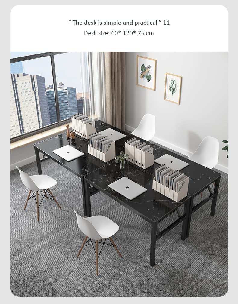 SND Homes Foldable Solid Wood Office Table and Workstations /Computer Table/Work Desk for Kids/Adults - No Assembly Required (80 X 40 Molded Black) - Image 6