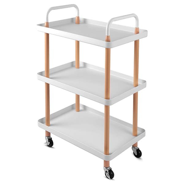 SND Homes 3 Tier Rectangle Rolling Cart Trolley &#…