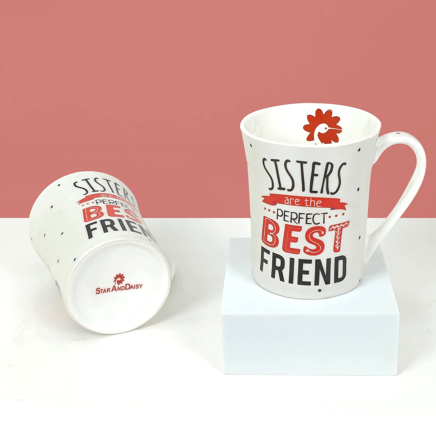 StarAndDaisy Trendy Mugs - Ceramic Tea Coffee Milk Cups with Microwave and Dishwasher Safe - SND-MM-04 - Image 3