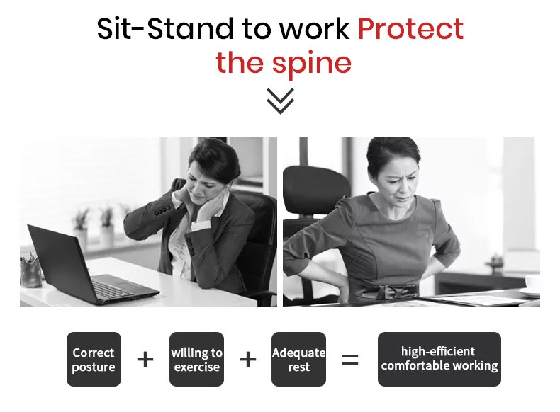 StarAndDaisy Sit To Stand Electric Height Adjustable Standing Desk Table with 3 Memory Presets, USB Charging - Black - Image 12