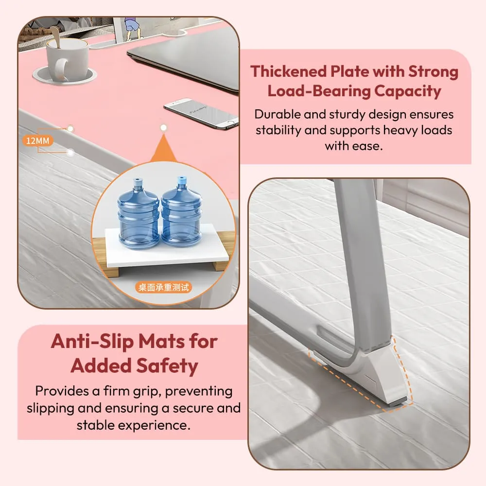 SND Homes 'Bed Buddy' Laptop Desk,Portable Foldable Laptop Bed Tray Table with Drawer,Bed Tray for Eating,Laptop Bed Tray Table for Bed and Sofa (All Pink) - Image 7