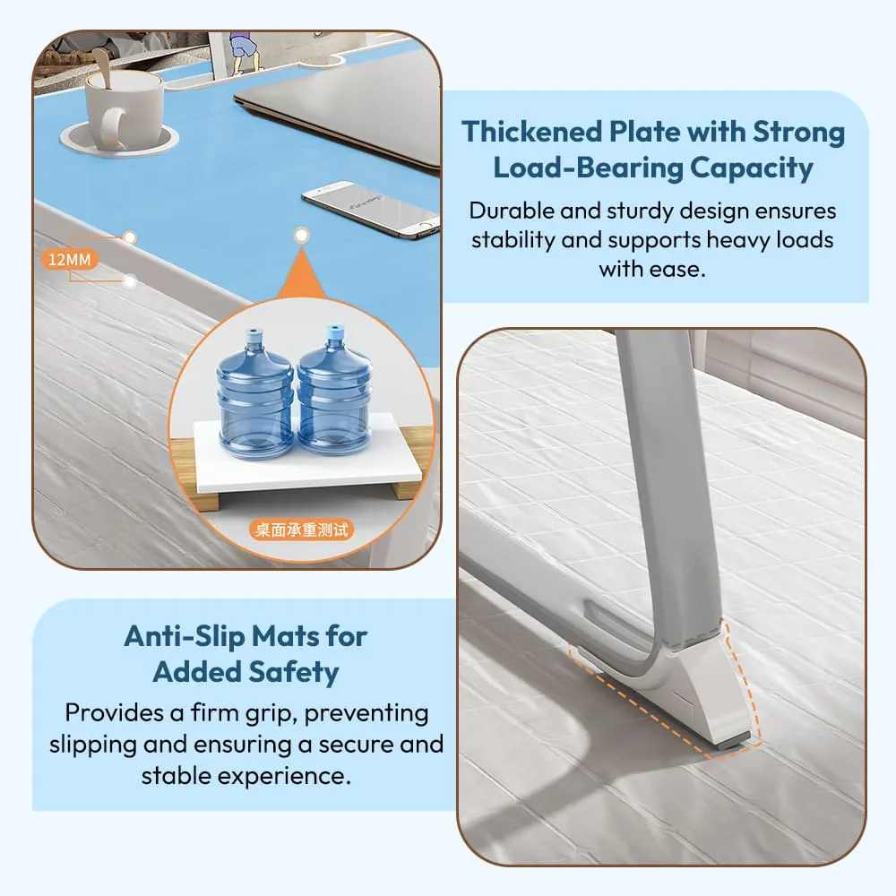 SND Homes 'Bed Buddy' Laptop Desk,Portable Foldable Laptop Bed Tray Table with Drawer,Bed Tray for Eating,Laptop Bed Tray Table for Bed and Sofa (All Blue) - Image 7