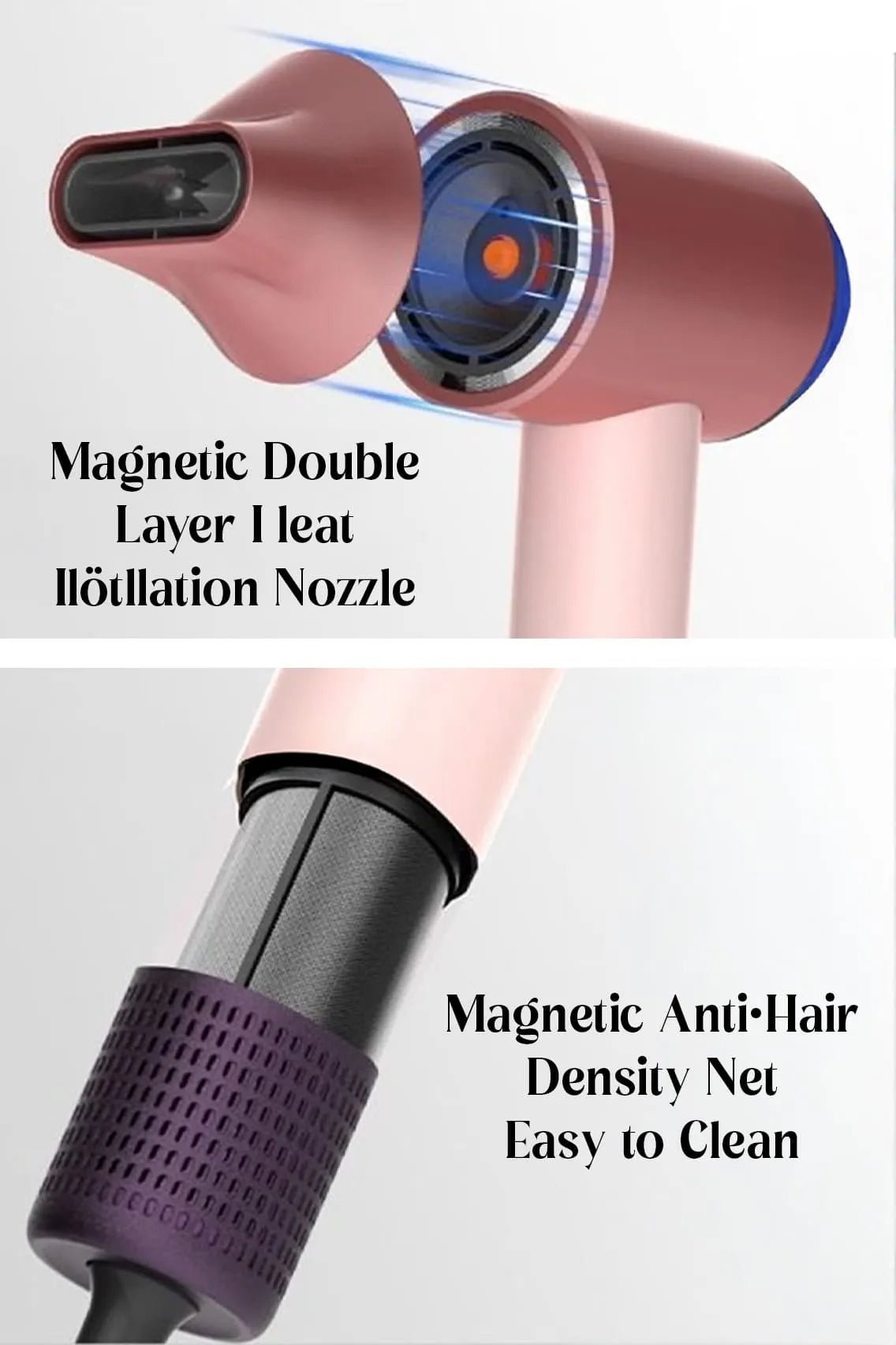 Toree 5-In-1 Automatic Curling Iron Set - Advanced Lightweight Ionic Hair Dryer with Intelligent Temperature & Noise Reduction Technology - Image 2