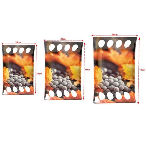 Crystal by SND Homes Melamine Serving Tray, Set of 3 (Small, Medium and Large Size) Royale Series Tray - Image 3