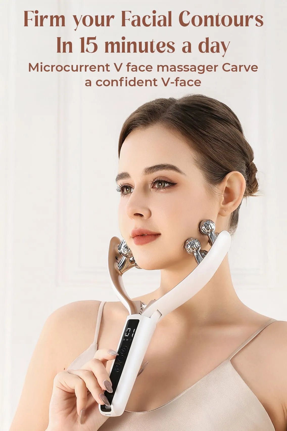 Toree Electric 3D Face Slimming Roller Massager – Rechargeable Lifting & Tightening Device for Face, Neck & Body Massage - Image 8