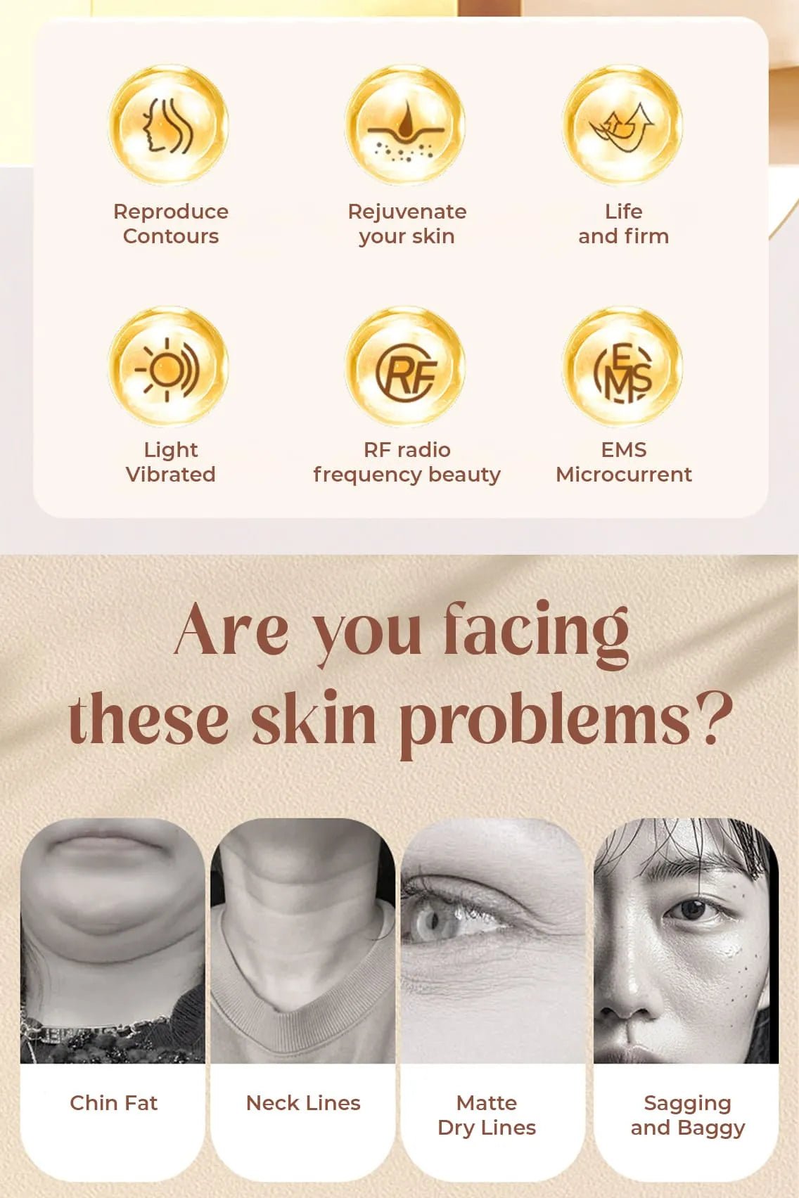 Toree Electric 3D Face Slimming Roller Massager – Rechargeable Lifting & Tightening Device for Face, Neck & Body Massage - Image 3