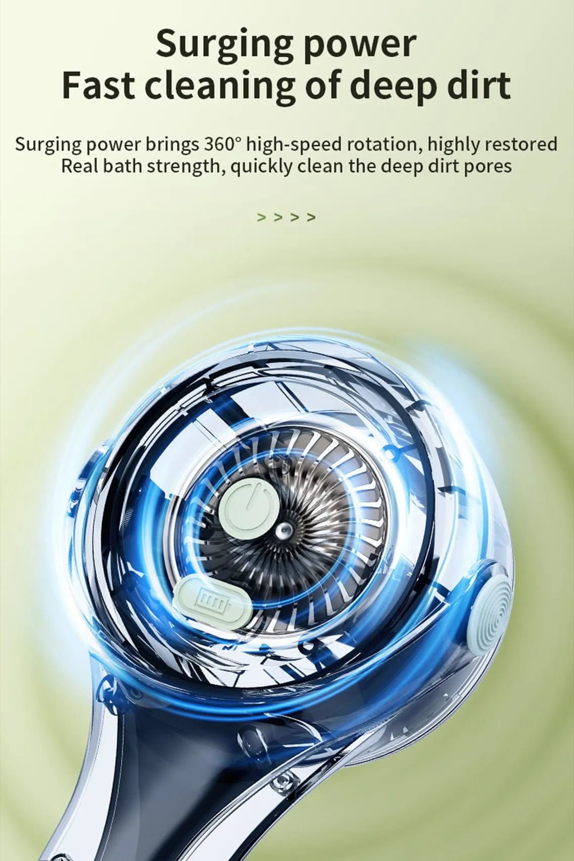 Toree Electric Bath Brush for Body & Face Cleansing Brush with Long Handle – Rechargeable Exfoliating Shower Tool - Image 9