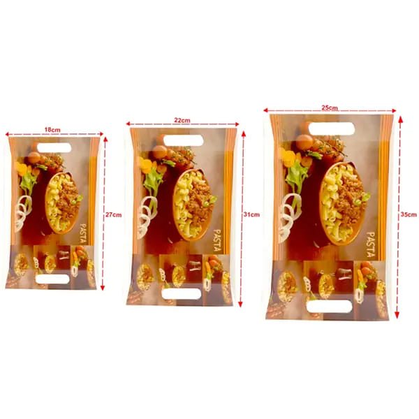 SND Homes Crystal Melamine Serving Tray, Set of 3 Villori Series (Multicoloured, White | Small, Medium and Large Size) - Image 2