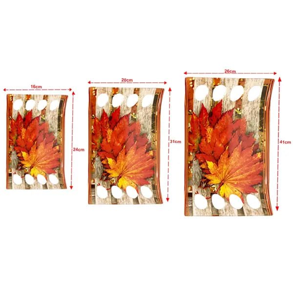 SND Homes Crystal Royale Series Melamine Serving Tray, Set of 3 (Small, Medium and Large Size | Multicoloured, White)