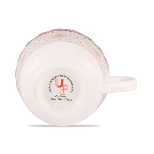 SND Homes Cup Saucer Sets with 6 Cups + 6 Saucer - New Modern Design Fine Bone China Ceramics Tableware Tea and Coffee Cups Set - Image 3