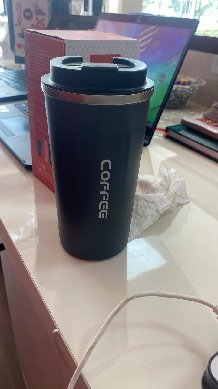 Hot Tea Coffee Mug, hoard Vacuum Insulated Stainless Steel Tumbler Double Walled Mug 510 ml Sipper-Dark grey steel - Image 2