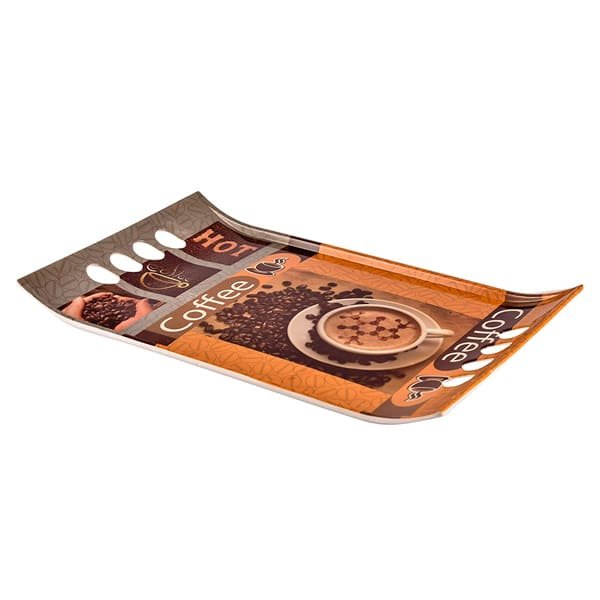 SND Homes Premium Melamine Break Resistant Serving Tray Set Shape-Royal Modern Designs(Set of 3 - S, M, L) - Image 2