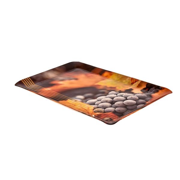 SND Homes Flora Shape Modern Design Melamine Break Resistant Serving Tray (Small, Medium, Large) -Set of 3 - Image 2