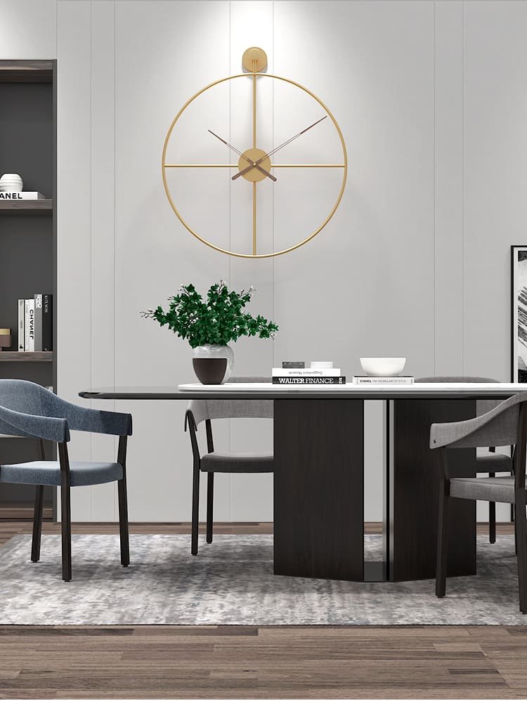 SND Premium Wall Clock with Modern Look for Dining Room, Lobby & Bedroom - Gold, Size : 50cm - Image 9