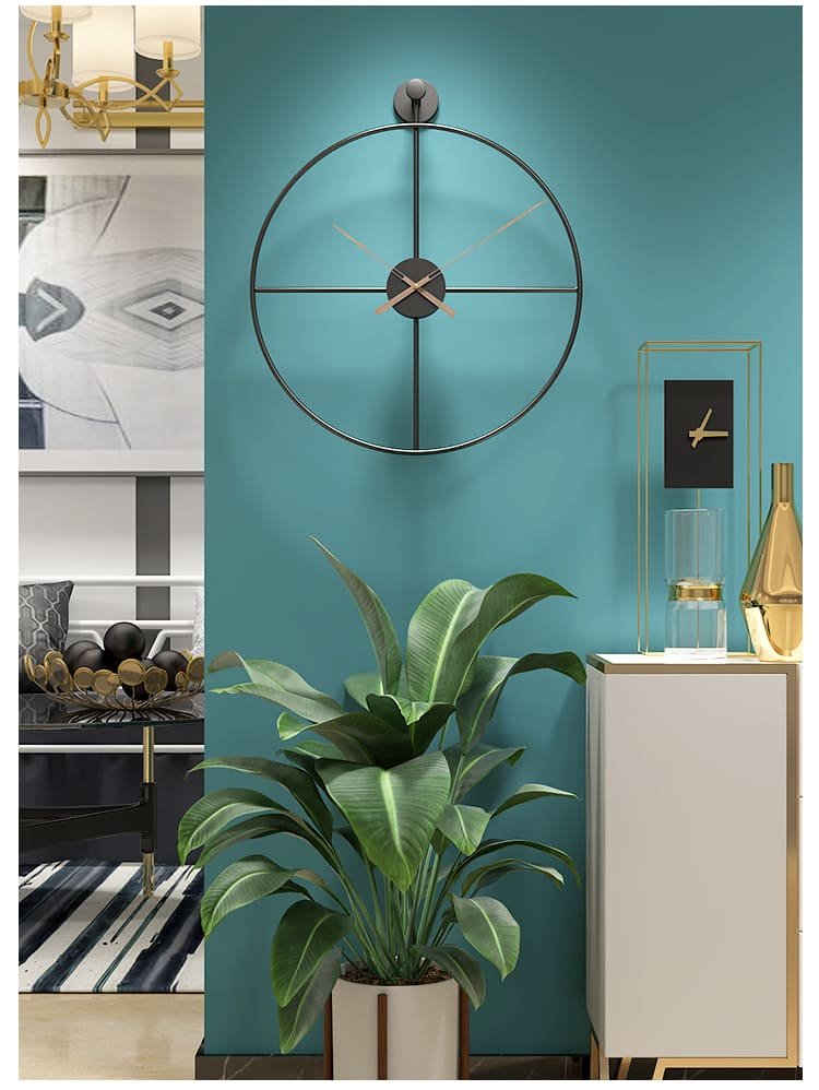 SND Premium Wall Clock with Modern Look for Dining Room, Lobby & Bedroom - Gold, Size : 50cm - Image 5