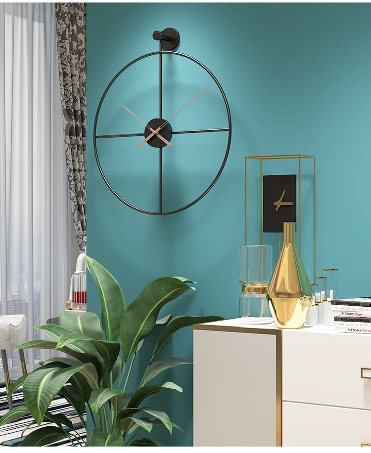 SND Premium Wall Clock with Modern Look for Dining Room, Lobby & Bedroom - Gold, Size : 50cm - Image 6