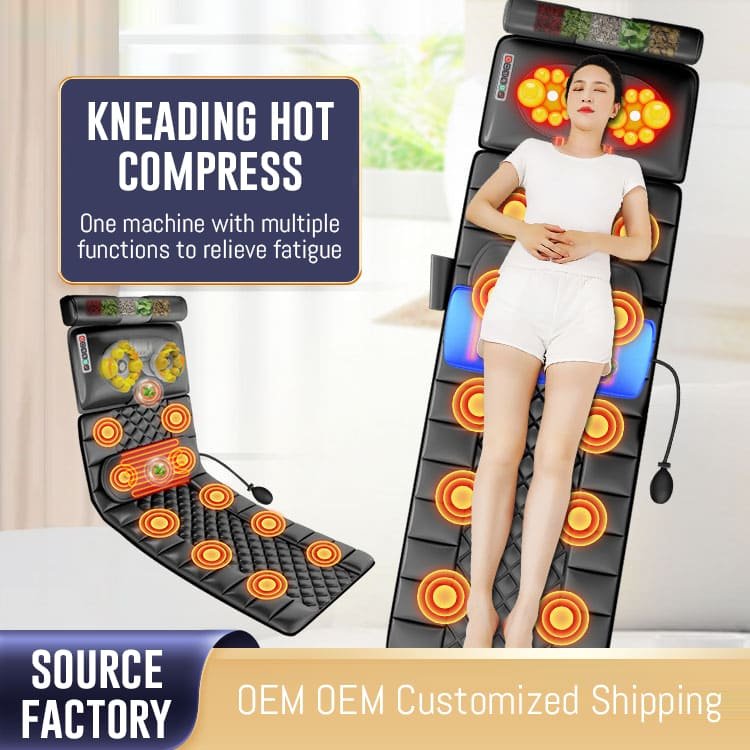 StarAndDaisy 4D Massage Mattress, Kneading Vibration Heating Massage Chair, Neck, Shoulder And Waist Massager For The Elderly (Brown) - Image 13