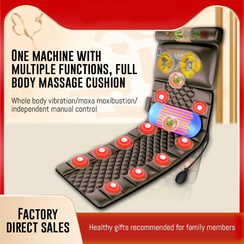 StarAndDaisy 4D Massage Mattress, Kneading Vibration Heating Massage Chair, Neck, Shoulder And Waist Massager For The Elderly (Brown) - Image 9