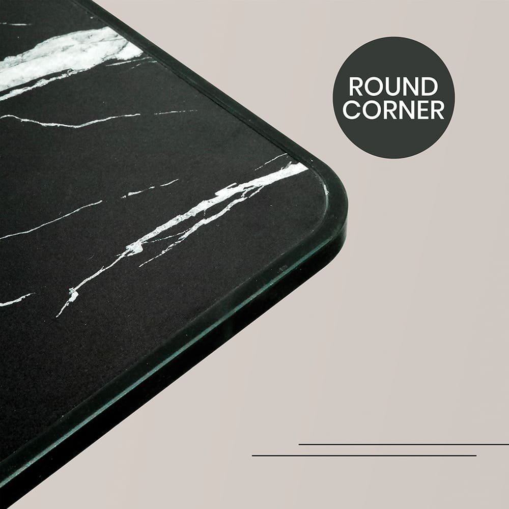 SND Homes Foldable Solid Wooden Coffee Table and Computer Table/Work Desk for Kids/Adults, Lightweight, Durable, Waterproof, Termite and Dust Proof – No Assembly Required (80cm x 80cm Black) - Image 7