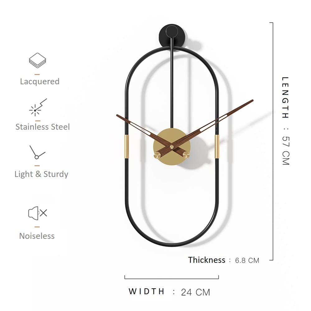 SND Designer Wall Clock with Modern Look for Dining Room, Lobby & Bedroom - Image 6