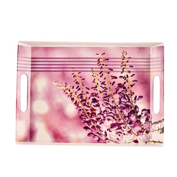 SND Homes Premium Melamine Break Resistant Serving Tray Set Shape-Ocean Modern Designs(Set of 3 - S, M, L)