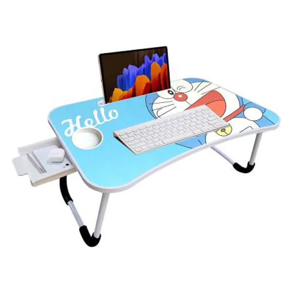 SND Homes Wood Portable Laptop Table (Finish Color - Blue)