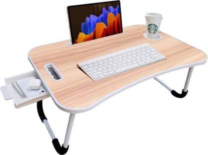 SND Homes Wood Portable Laptop Table (Finish Color - Wood-Beige, Pre Assembled) - Image 5