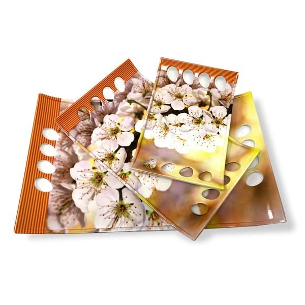 Crystal by SND Melamine Breakfast Serving Trays Set of 3 (Royal series) - Image 2