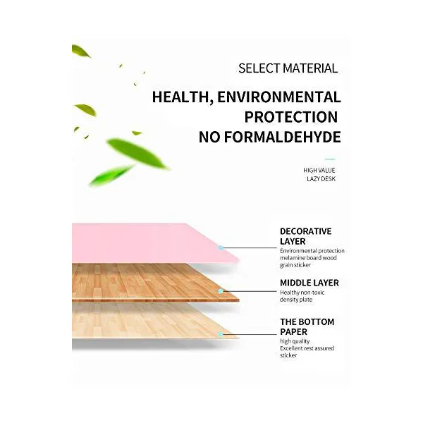 SND Homes Multi-Purpose Foldable Laptop Bed Table Size: 60 X 40 X 27 (Pink Kitty) - Image 2