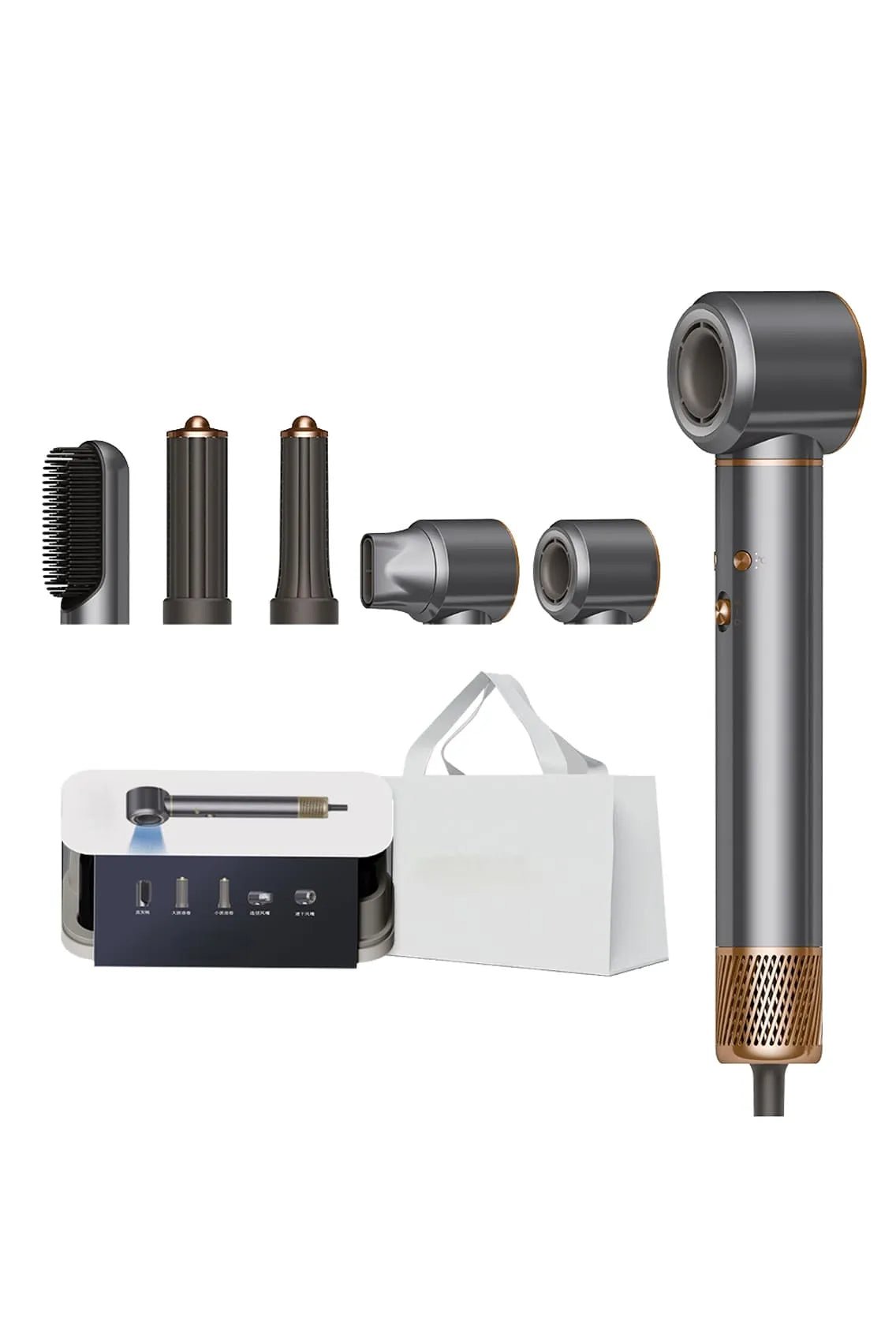 Toree 5-in-1 Professional Airstyler with Smart Airflow Motor & Multi-Styling Attachments