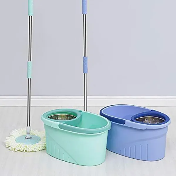 SND Homes Easy Series Smart Spin Mop with SS Rod and Wringer - Image 2