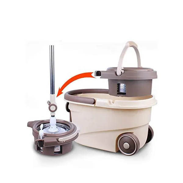 SND Homes Modular Design Easy Clean Spin Mop with SS Rod and Stainer - Image 4