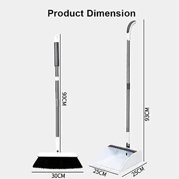 SND Homes Premium Broom with Dust Collector - with Microfiber Static Brush for Easy Cleaning - Image 4