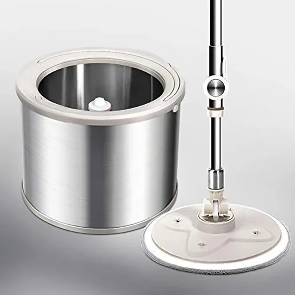SND Homes Pure Stainless Steel Revolutionized Spin Mop Equipped with Elution Scrubber Technology