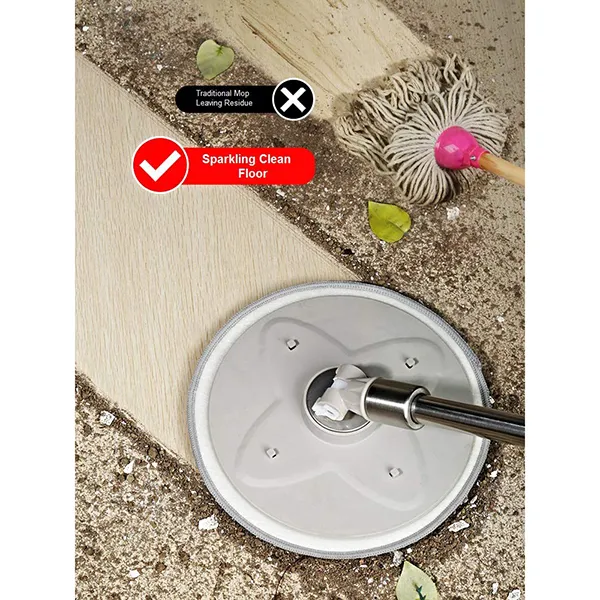 SND Homes Pure Stainless Steel Revolutionized Spin Mop Equipped with Elution Scrubber Technology - Image 4