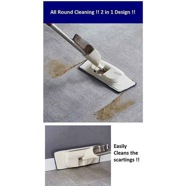 SND Homes Spray Mop with Dust Collector with 2 Super Absorbent Microfiber pad - 510 ml Dispenser - Image 2
