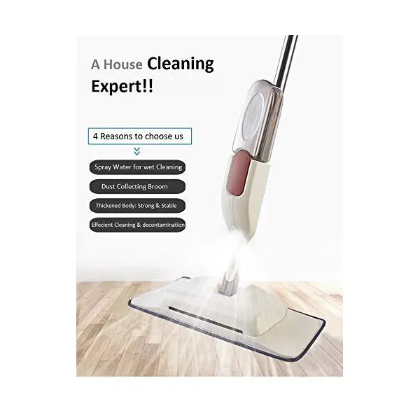 SND Homes Spray Mop with Dust Collector with 2 Super Absorbent Microfiber pad - 510 ml Dispenser - Image 5